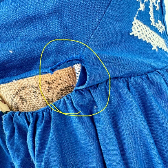 FARM Rio Blue Embroidered Maxi Dress - Picture 7 of 10